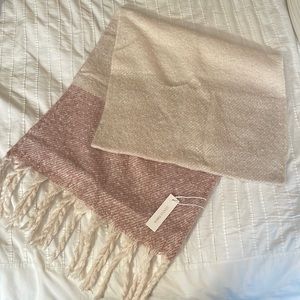Gentle Fawn Super Soft Pink and Cream scarf